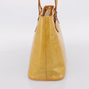 LOUIS VUITTON Monogram Vernis Houston Hand Bag Beige M91004 LV Auth gh2356-4
