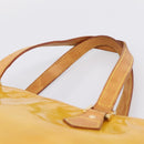 LOUIS VUITTON Monogram Vernis Houston Hand Bag Beige M91004 LV Auth gh2356-14