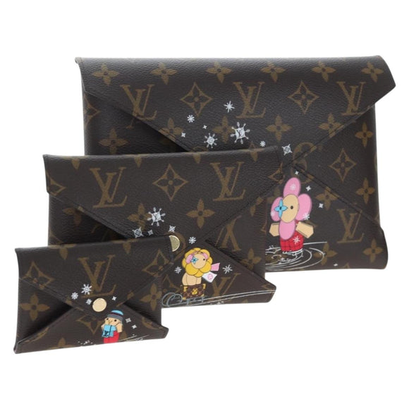 LOUIS VUITTON Monogram Vivienne Pochette Kirigami Bag M82655 LV Auth gh2357SAM