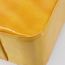 LOUIS VUITTON Monogram Vernis Columbus Tote Bag Lime Yellow M91047 Auth gh2358-16