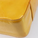 LOUIS VUITTON Monogram Vernis Columbus Tote Bag Lime Yellow M91047 Auth gh2358-17