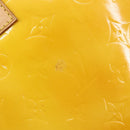 LOUIS VUITTON Monogram Vernis Columbus Tote Bag Lime Yellow M91047 Auth gh2358-18