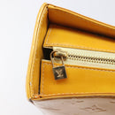 LOUIS VUITTON Monogram Vernis Columbus Tote Bag Lime Yellow M91047 Auth gh2358-20