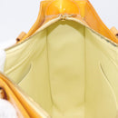 LOUIS VUITTON Monogram Vernis Columbus Tote Bag Lime Yellow M91047 Auth gh2358-23