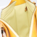 LOUIS VUITTON Monogram Vernis Columbus Tote Bag Lime Yellow M91047 Auth gh2358-24