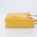 LOUIS VUITTON Monogram Vernis Columbus Tote Bag Lime Yellow M91047 Auth gh2358-3