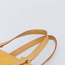 LOUIS VUITTON Monogram Vernis Columbus Tote Bag Lime Yellow M91047 Auth gh2358-8