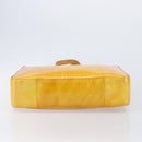 LOUIS VUITTON Monogram Vernis Columbus Tote Bag Lime Yellow M91047 Auth gh2358-5