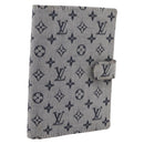 LOUIS VUITTON Monogram Mini Agenda PM Day Planner Cover Blue R20910 Auth gh2363-1