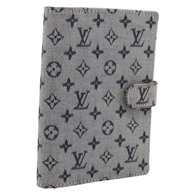 LOUIS VUITTON Monogram Mini Agenda PM Day Planner Cover Blue R20910 Auth gh2363