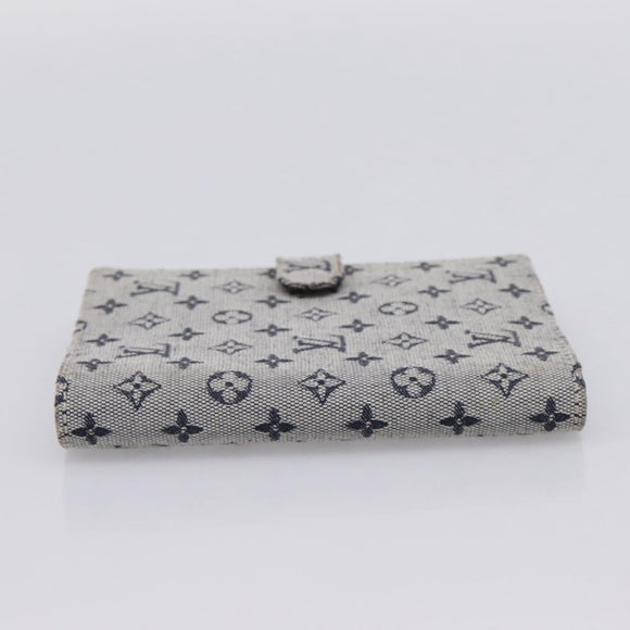 LOUIS VUITTON Monogram Mini Agenda PM Day Planner Cover Blue R20910 Auth gh2363