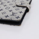 LOUIS VUITTON Monogram Mini Agenda PM Day Planner Cover Blue R20910 Auth gh2363-14
