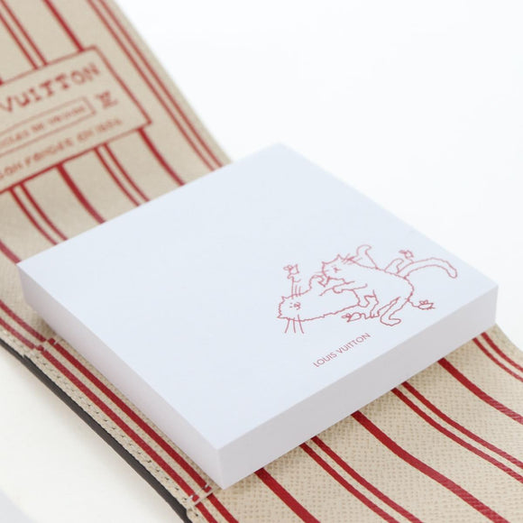 LOUIS VUITTON Catgram Grace Scoddington Notepad Pouch GI1392 LV Auth gh2365SAM