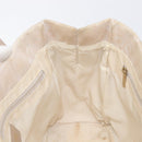 CHANEL New Travel Line Tote Bag Canvas Beige Gold Tone CC Auth gh2368-21