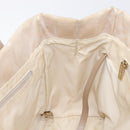 CHANEL New Travel Line Tote Bag Canvas Beige Gold Tone CC Auth gh2368-22