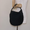 GUCCI GG Canvas Hand Bag Black Gold Auth gh237-20