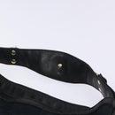 GUCCI GG Canvas Hand Bag Black Gold Auth gh237-8