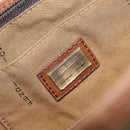 FENDI Zucca Canvas Hand Bag Black Gold Tone 7VA165 Auth gh2374-18