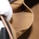 FENDI Zucca Canvas Hand Bag Black Gold Tone 7VA165 Auth gh2374-22