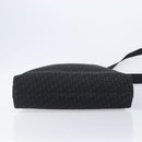 Christian Dior Trotter Canvas Shoulder Bag Black Silver Auth gh2375-12