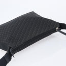 Christian Dior Trotter Canvas Shoulder Bag Black Silver Auth gh2375-7
