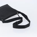 Christian Dior Trotter Canvas Shoulder Bag Black Silver Auth gh2375-8