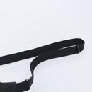 Christian Dior Trotter Canvas Shoulder Bag Black Silver Auth gh2375-9