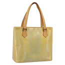 LOUIS VUITTON Monogram Vernis Houston Hand Bag Gris M91053 LV Auth gh2377-1