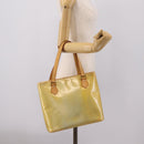 LOUIS VUITTON Monogram Vernis Houston Hand Bag Gris M91053 LV Auth gh2377-24