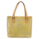 LOUIS VUITTON Monogram Vernis Houston Hand Bag Gris M91053 LV Auth gh2377-2