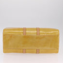 LOUIS VUITTON Monogram Vernis Mercer Boston Bag Beige M91000 LV Auth gh2380-6