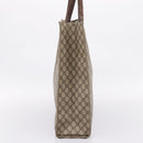 GUCCI GG Supreme Tote Bag PVC Beige Silver 91250 Auth gh2381-3