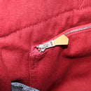 HERMES Fourre Tout MM Hand Bag Canvas Red Silver Auth gh2382-19