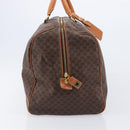CELINE Macadam Boston Bag PVC Brown Gold Tone Auth gh2383A-4