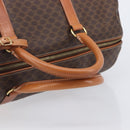 CELINE Macadam Boston Bag PVC Brown Gold Tone Auth gh2383A-7