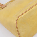 LOUIS VUITTON Monogram Vernis Houston Hand Bag Beige M91004 LV Auth gh2385-14