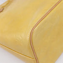 LOUIS VUITTON Monogram Vernis Houston Hand Bag Beige M91004 LV Auth gh2385-16