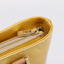 LOUIS VUITTON Monogram Vernis Houston Hand Bag Beige M91004 LV Auth gh2385-17