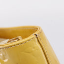 LOUIS VUITTON Monogram Vernis Houston Hand Bag Beige M91004 LV Auth gh2385-10