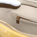 LOUIS VUITTON Monogram Vernis Houston Hand Bag Beige M91004 LV Auth gh2385-21