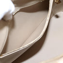 LOUIS VUITTON Monogram Vernis Houston Hand Bag Beige M91004 LV Auth gh2385-22