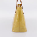 LOUIS VUITTON Monogram Vernis Houston Hand Bag Beige M91004 LV Auth gh2385-3