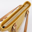LOUIS VUITTON Monogram Vernis Houston Hand Bag Beige M91004 LV Auth gh2385-6