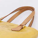 LOUIS VUITTON Monogram Vernis Houston Hand Bag Beige M91004 LV Auth gh2385-8