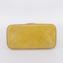 LOUIS VUITTON Monogram Vernis Houston Hand Bag Beige M91004 LV Auth gh2385-5