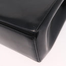 Christian Dior Shoulder Bag Patent Black Silver Auth gh2387-14