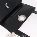 Christian Dior Shoulder Bag Patent Black Silver Auth gh2387-17