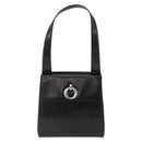 Christian Dior Shoulder Bag Patent Black Silver Auth gh2387-2