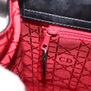 Christian Dior Shoulder Bag Patent Black Silver Auth gh2387-26