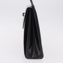Christian Dior Shoulder Bag Patent Black Silver Auth gh2387-4
